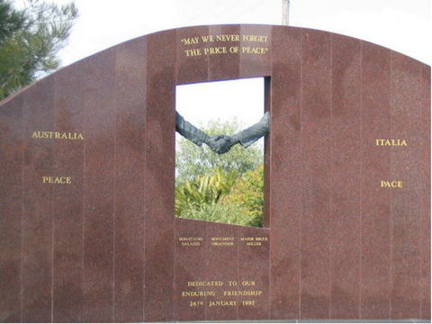 Cowra Italy Friendship Monument - Accommodation Mount Tamborine 0