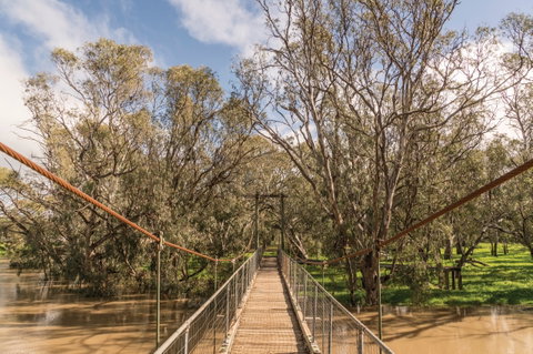 Lachlan River Swing Bridge - Accommodation Mount Tamborine 0