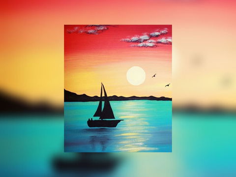 Grab A Glass Of Wine And Learn To Paint 'Sailboat'! - Accommodation Mount Tamborine 0