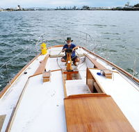 Cruising Yacht in Marina - Accommodation Mount Tamborine